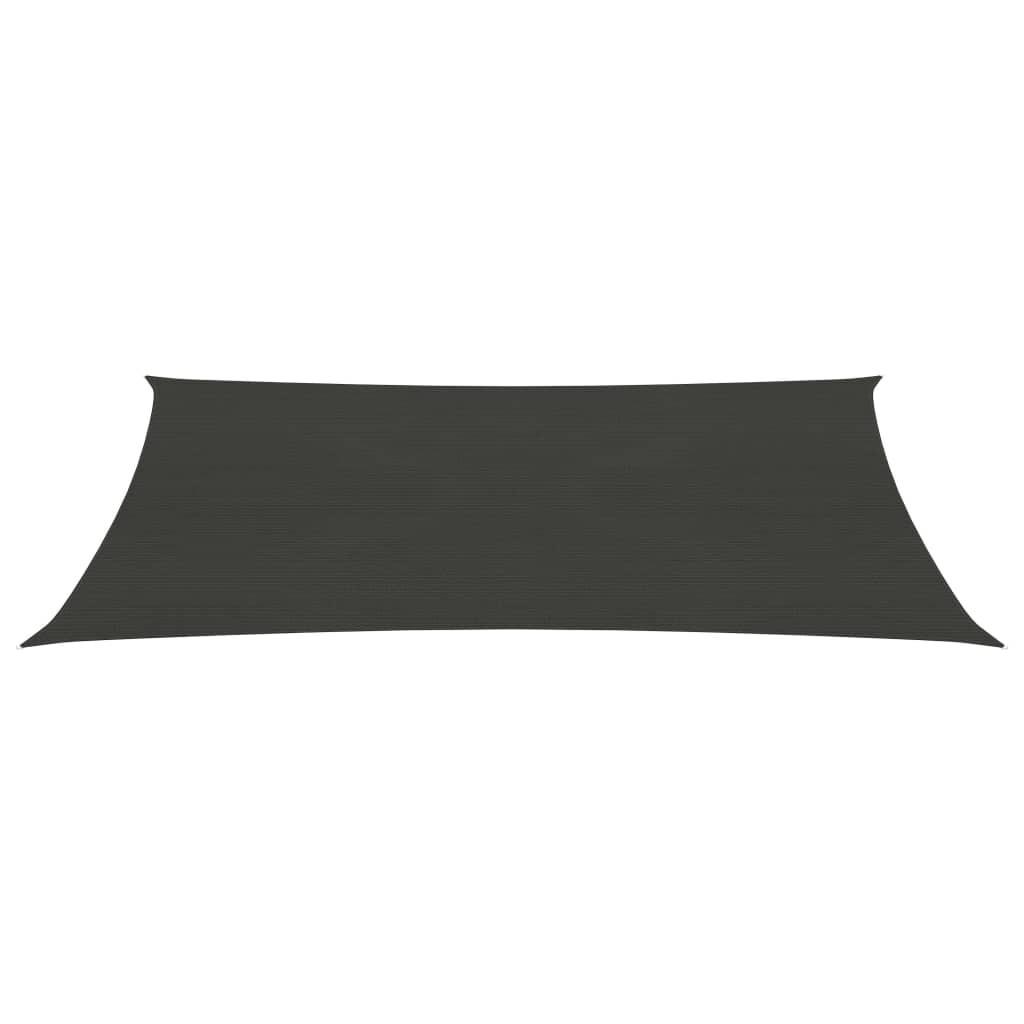 Vidaxl Zonnenzeechen 160 g m².5x5 m hdpe Anthracite -Colored