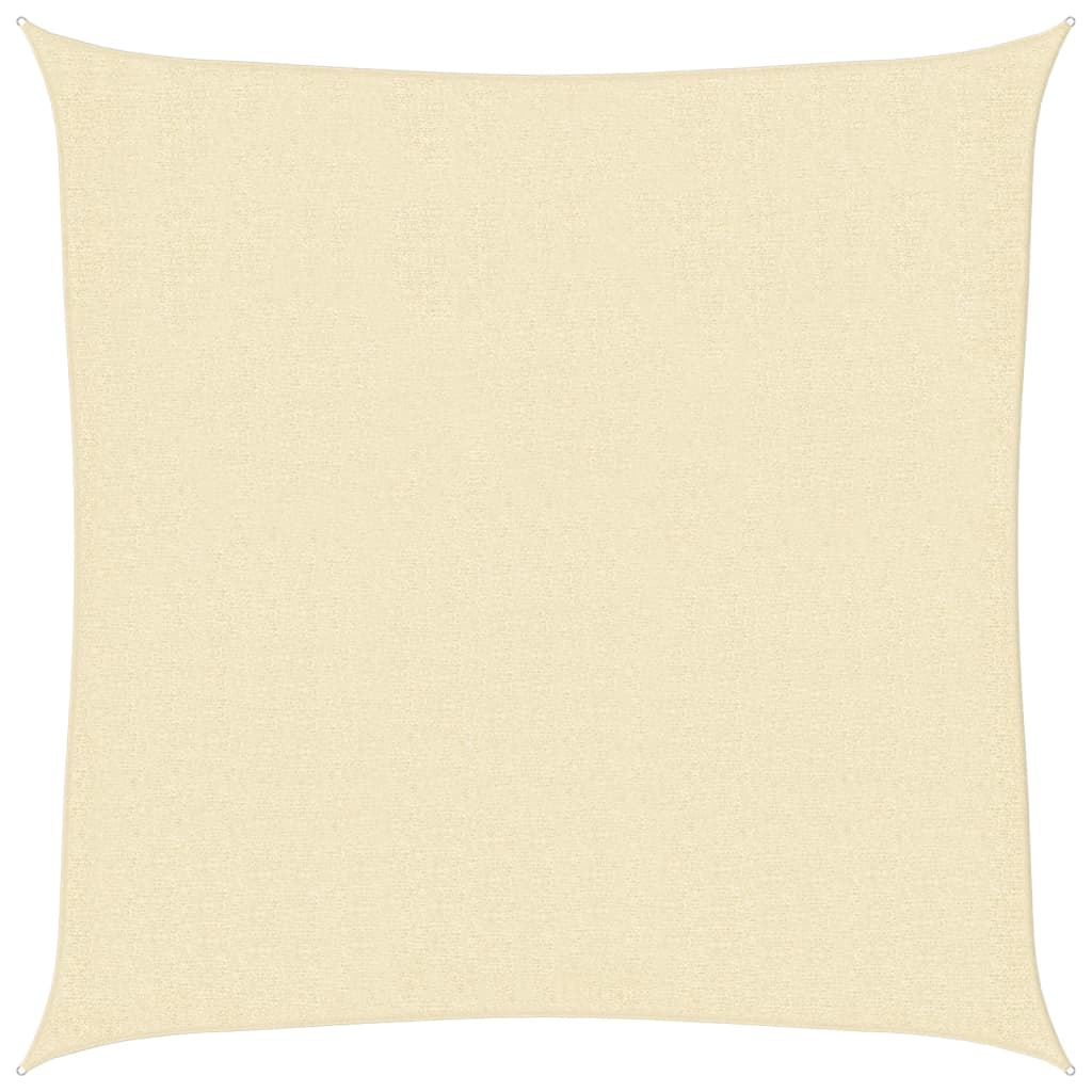 Vidaxl Zonnezeil 160 g m² 2,5 x 2,5 M HDPE Cream -Colored