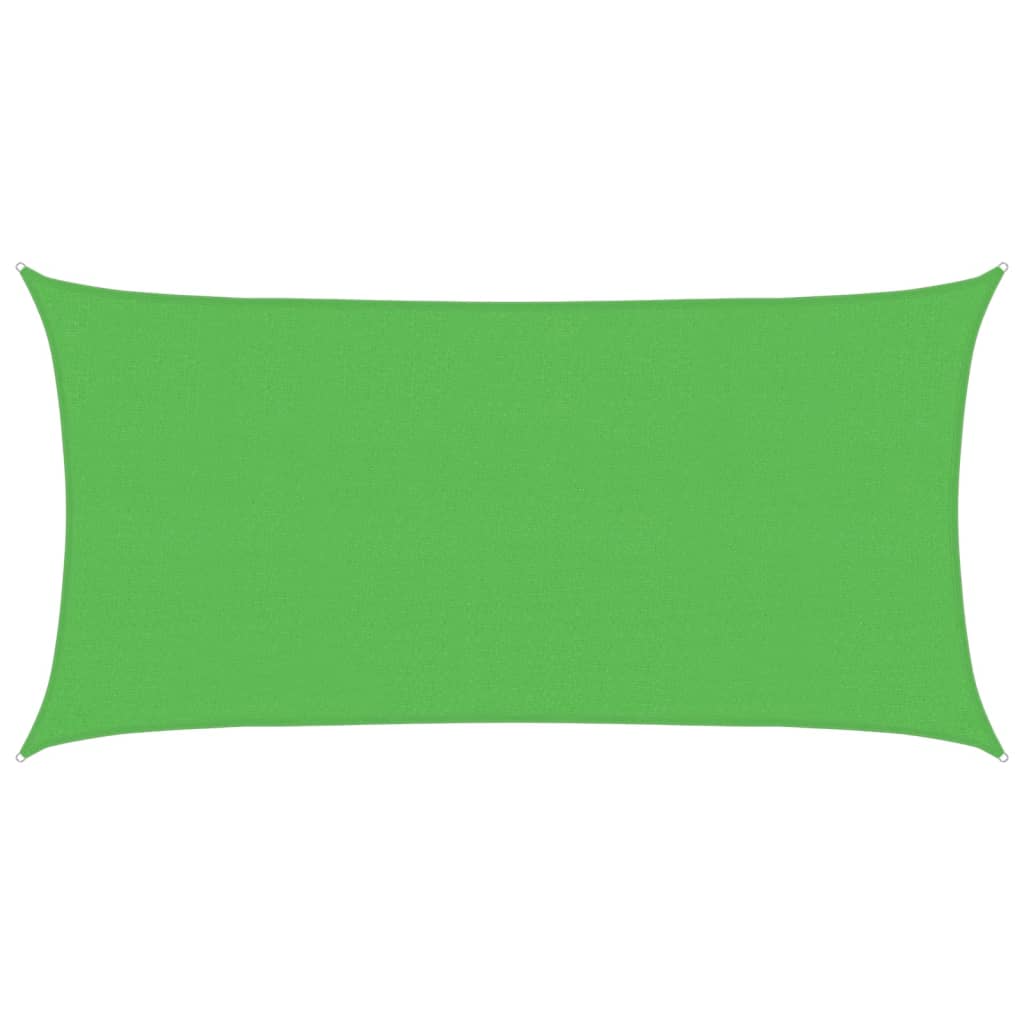 Vidaxl Zonnezeil rectangular 160 g m² 2.5x5 m HDPE light green