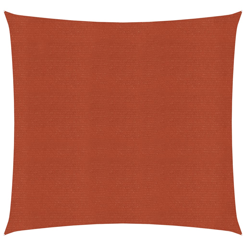 Vidaxl Zonnezeil 160 g m² čtverec 3,6x3,6 m Hdpe Terracotta Colored