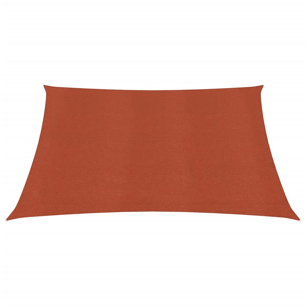 Vidaxl Zonnezeil 160 g m² čtverec 3,6x3,6 m Hdpe Terracotta Colored