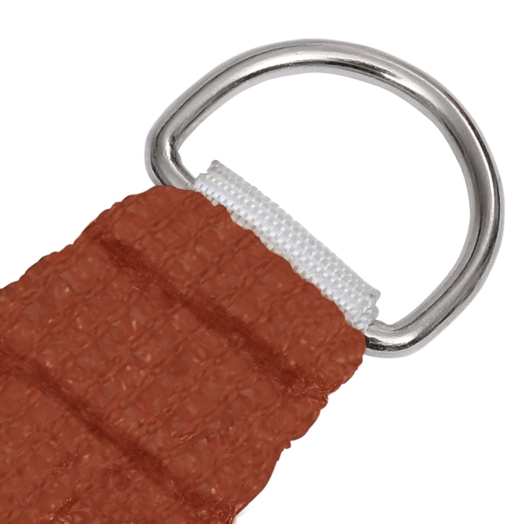 Vidaxl Zonnezeil 160 g m² kvadrat 3,6x3,6 m HDPE Terracotta farget