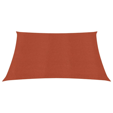 Vidaxl Zonnezeil 160 g m² 6x6 m HDPE Terracotta farget