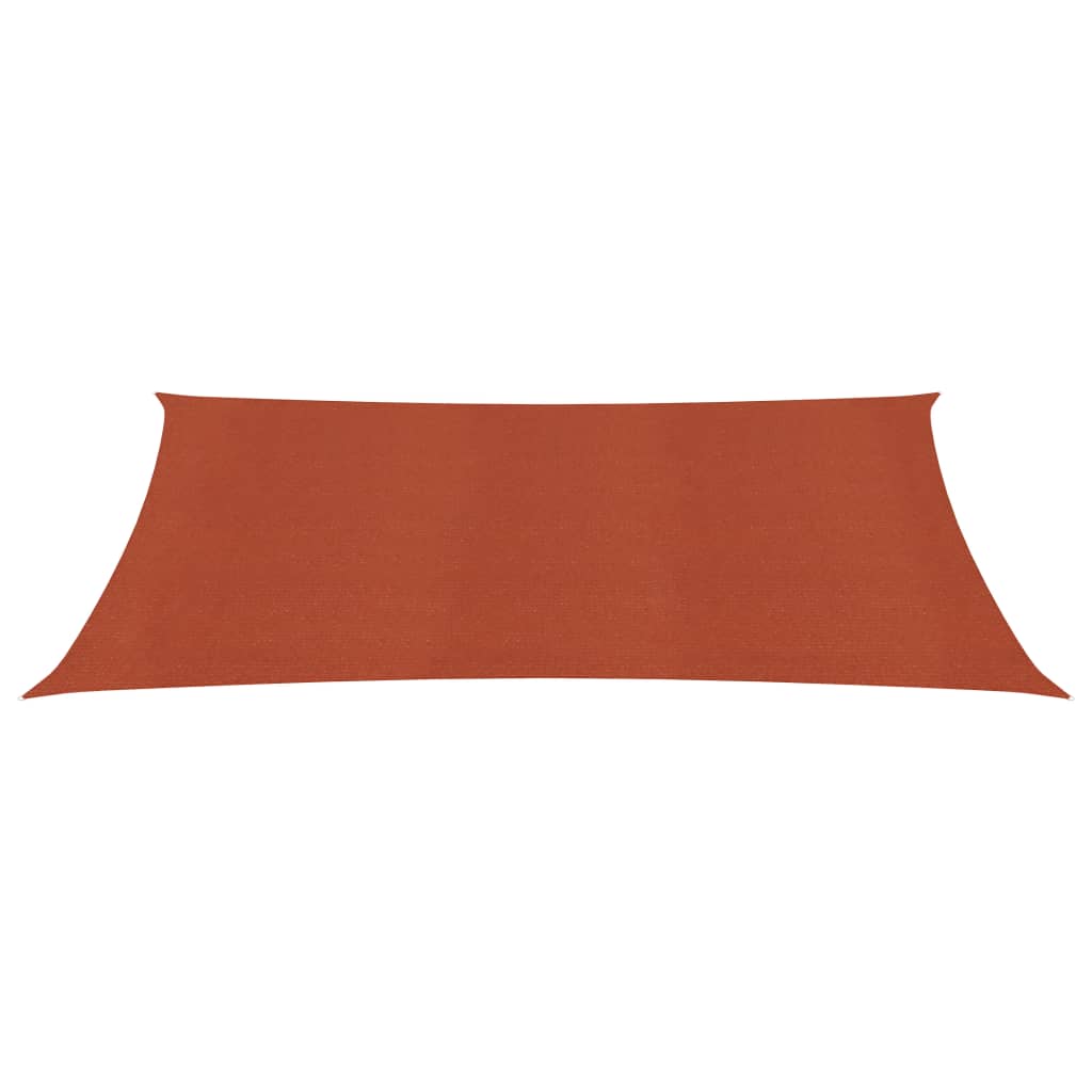 Vidaxl Zonnezeil 160 g M² 2x4 M HDPE Terracotta farget