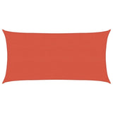 Vidaxl Zonnezeil 160 g m² 2,5 x 5 m HDPE Terrakotta gefärbt