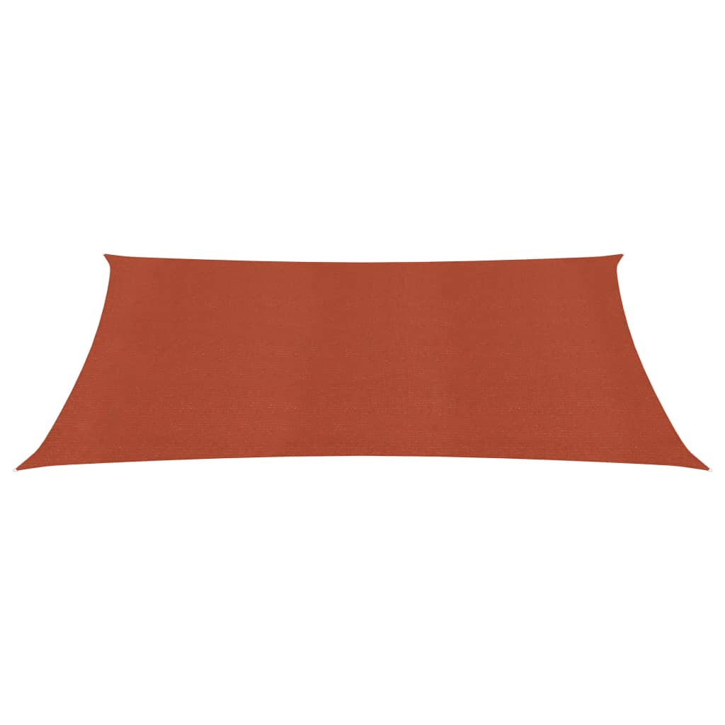 Vidaxl Zonnezeil 160 g m² 3x4 m Terracotta HDPE colorato