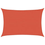 Vidaxl Zonnezeil 160 g m² Rectangular 3.5x4.5 m HDPE Terracotta -colored