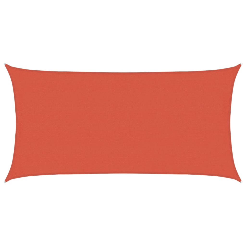 Vidaxl Zonnezeil 160 g m² 4x7 M HDPE Terracotta -gelöscht