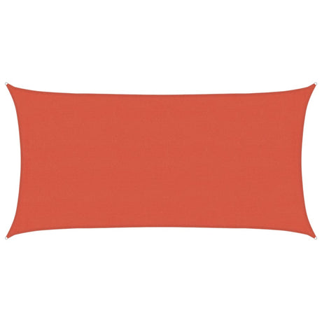 Vidaxl Zonnezeil 160 g m² 4x7 M HDPE Terracotta -gelöscht