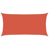 Vidaxl Zonnezeil 160 g m² 4x7 M Hdpe Terracotta -Red -Red