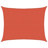 Vidaxl Zonnezeil 160 g m² 6x8 M HDPE Terrakotta gefärbt