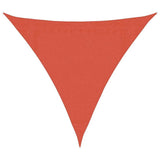 Vidaxl zonnezeil 160 g m² driehoekig 3,6x3,6x3,6 m hdpe terracotta
