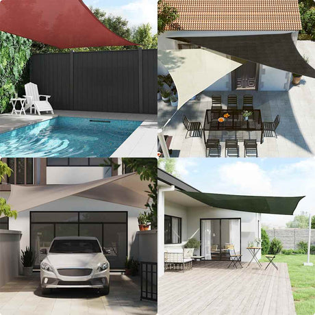 Vidaxx Sonnensegel 160 g m² 7x7 m HDPE Taupe