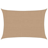 Vidaxl Zonnezeil 160 g m² 3x4 M HDPE Taupe