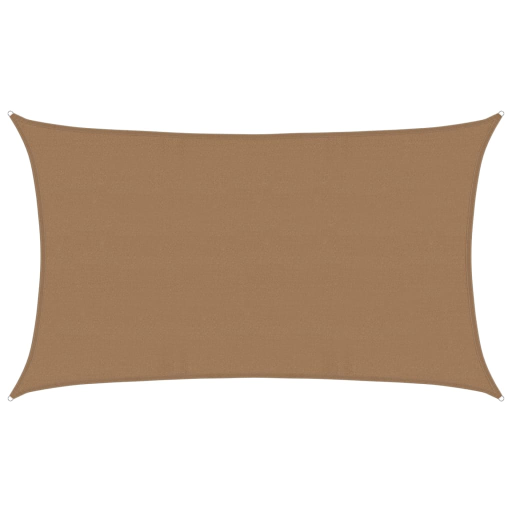 Vidaxl Zonnenzeechen 160 g m² 5x8 m hdpe Taupe