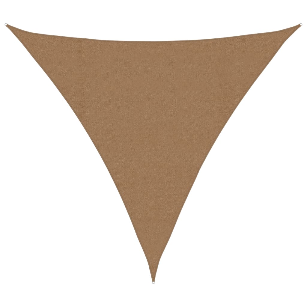 Vidaxl Zonnenzeechen 160 g m² 4x4x4 m HDPE Taupe