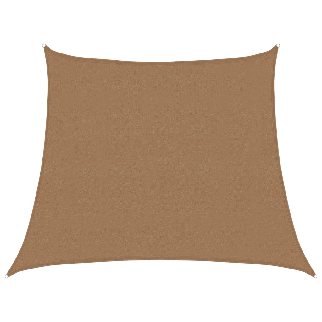 Vidaxl zonnezeil 160 g m² 3 4x3 m hdpe taupe