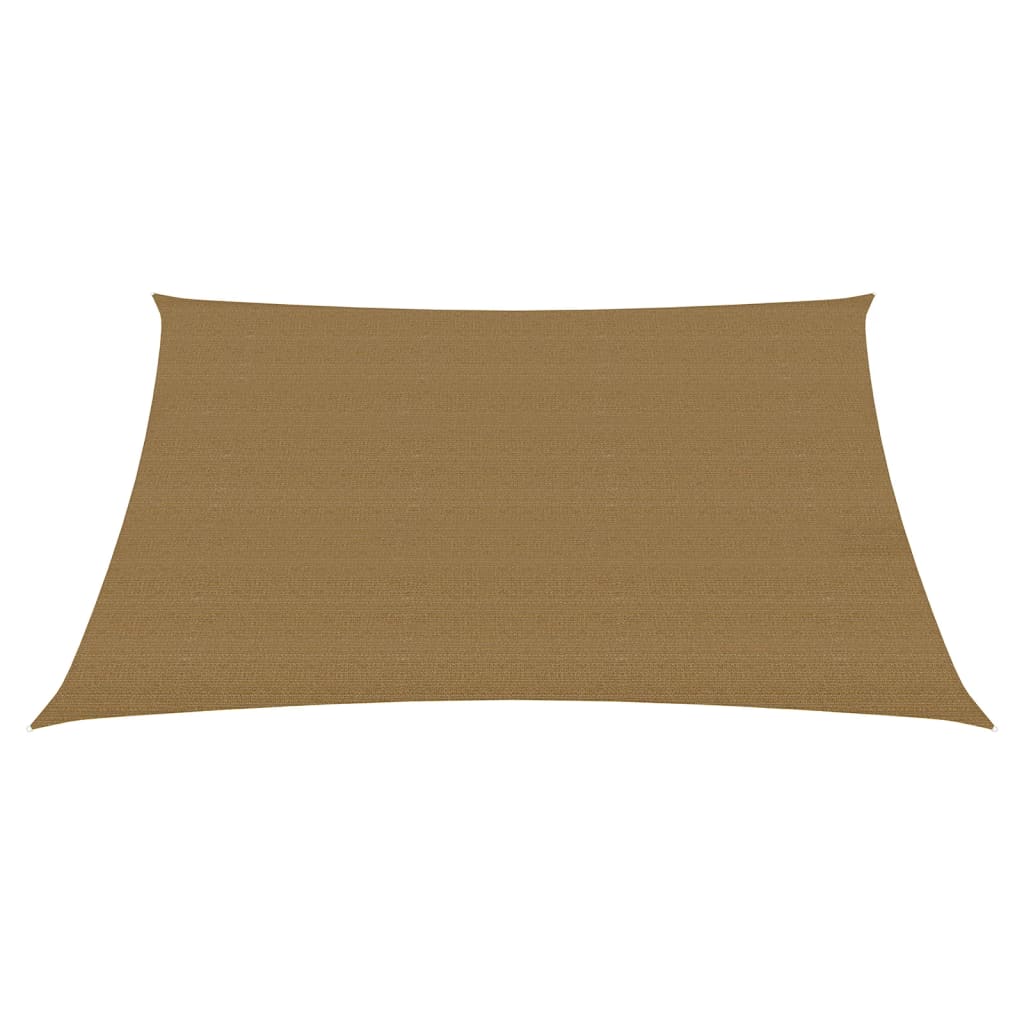 Bidaxl zonnezeil 160 g m² 4 5x4 m hdpe taupe