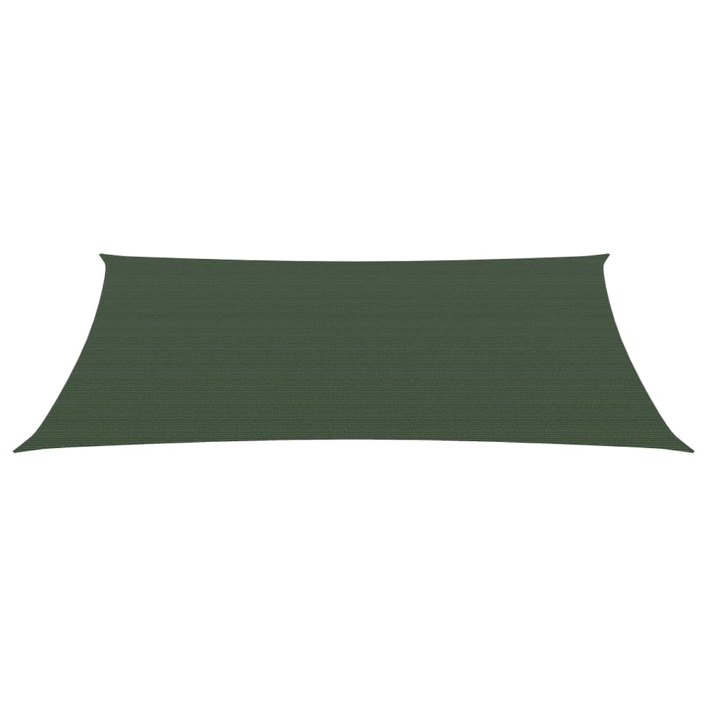 Vidaxl Zonnezeil 160 g m² 2x4 m hdpe dark green