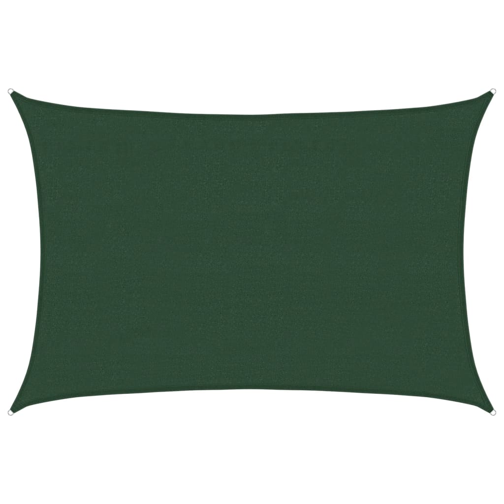 Vidaxl Zonnezeil 160 g m² 4x5 m hdpe dark green