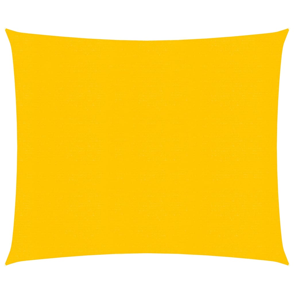 Vidaxl Zonnezeil 160 g m² Quadrat 5x5 M HDPE Gelb