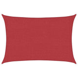 Vidaxl Zonnezeil 160 g m² 2x2,5 M HDPE -Rot