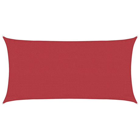 Vidaxl Zonnezeil 160 g m² 3x6 M HDPE -Rot