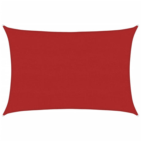 Vidaxl Zonnezeil 160 g m² 5x7 M HDPE -Rot