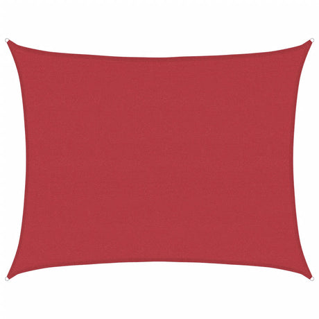 Vidaxl Zonnezeil 160 g m² 6x8 M HDPE -Rot