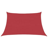 Vidaxl Zonnezeil 160 g m² 3 4x2 M HDPE -Rot