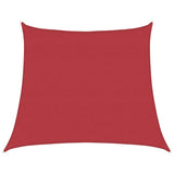 Vidaxl zonnezeil 160 g m² 4 5x4 m hdpe rood
