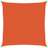 Vidaxl zonnezeil 160 g m² vierkant 6x6 m hdpe oranje