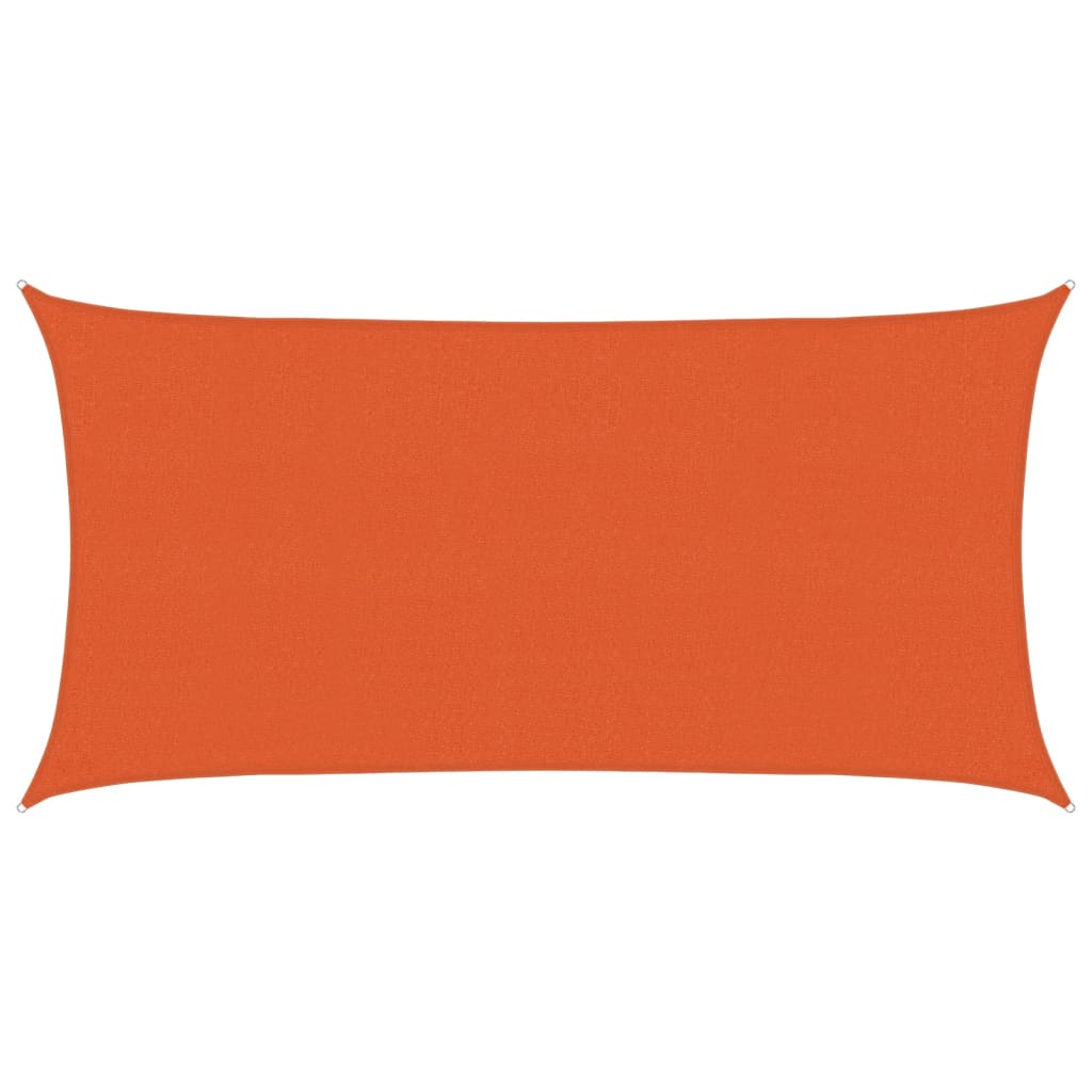 Vidaxl zonnenze 160 g m².5x5 m hdpe oranje