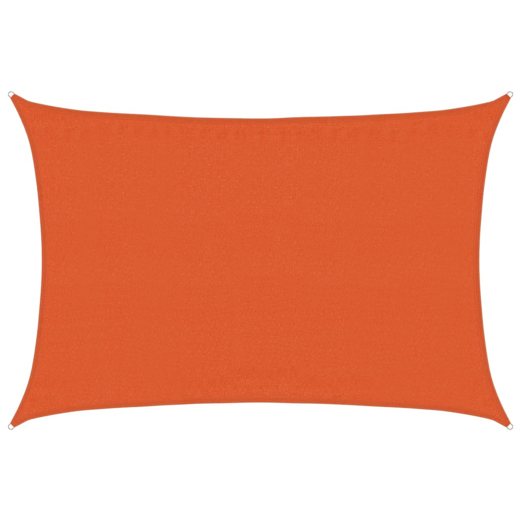 Vidaxl zonnenzeechen 160 g m² 3.5x4.5 m hdpe oranje