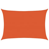 Vidaxl zonnezeil 160 g m² rechthoekig 5x6 m hdpe oranje