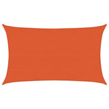 Vidaxl zonnezeil 160 g m² rechthoekig 5x8 m hdpe oranje