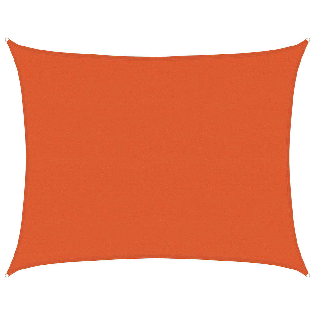 Vidaxl zonnezeil 160 g m² rechthoekig 6x7 m hdpe oranje