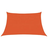 Vidaxl zonnezeil 160 g m² trapezium 3 4x2 m hdpe oranje