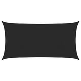 Vidaxl Zonnezeil 160 g m² 2x4 M HDPE Schwarz