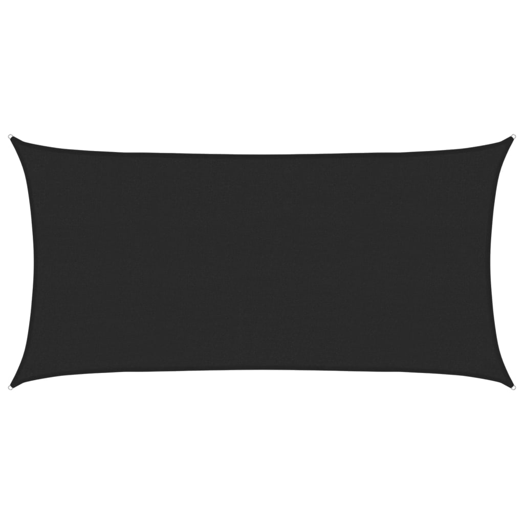 Vidaxl Zonnezeil 160 g m² 2,5 x 4,5 M HDPE Schwarz