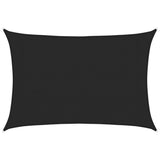 Vidaxl Zonnezeil 160 g m² 3x4 M HDPE Schwarz