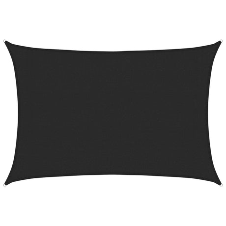 Vidaxl Zonnezeil 160 g m² 3x5 M HDPE Schwarz