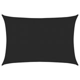 Vidaxl Zonnezeil 160 g m² 3,5 x 5 m HDPE Schwarz