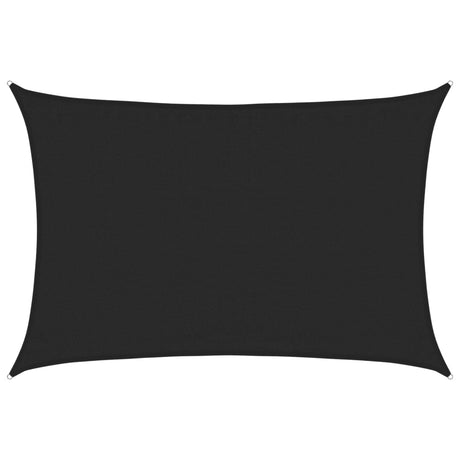 Vidaxl Zonnezeil 160 g m² 3,5 x 5 m HDPE Schwarz