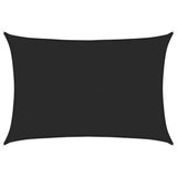 Vidaxl Zonnezeil 160 g m² 5x7 M HDPE Schwarz