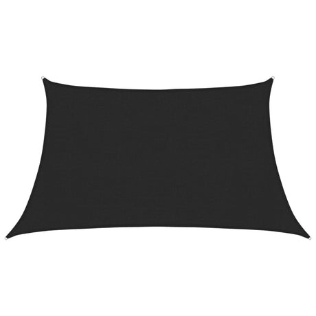 Vidaxl Zonnezeil 160 g m² 3 4x2 M HDPE Schwarz