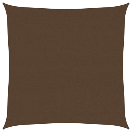 Vidaxl zonnezeil 160 g m² 7x7 m hdpe bruin