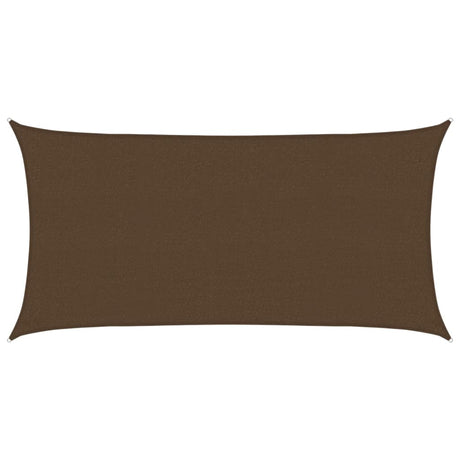 Vidaxl Zonnezeil 160 g m² 2x4 M HDPE -Braun
