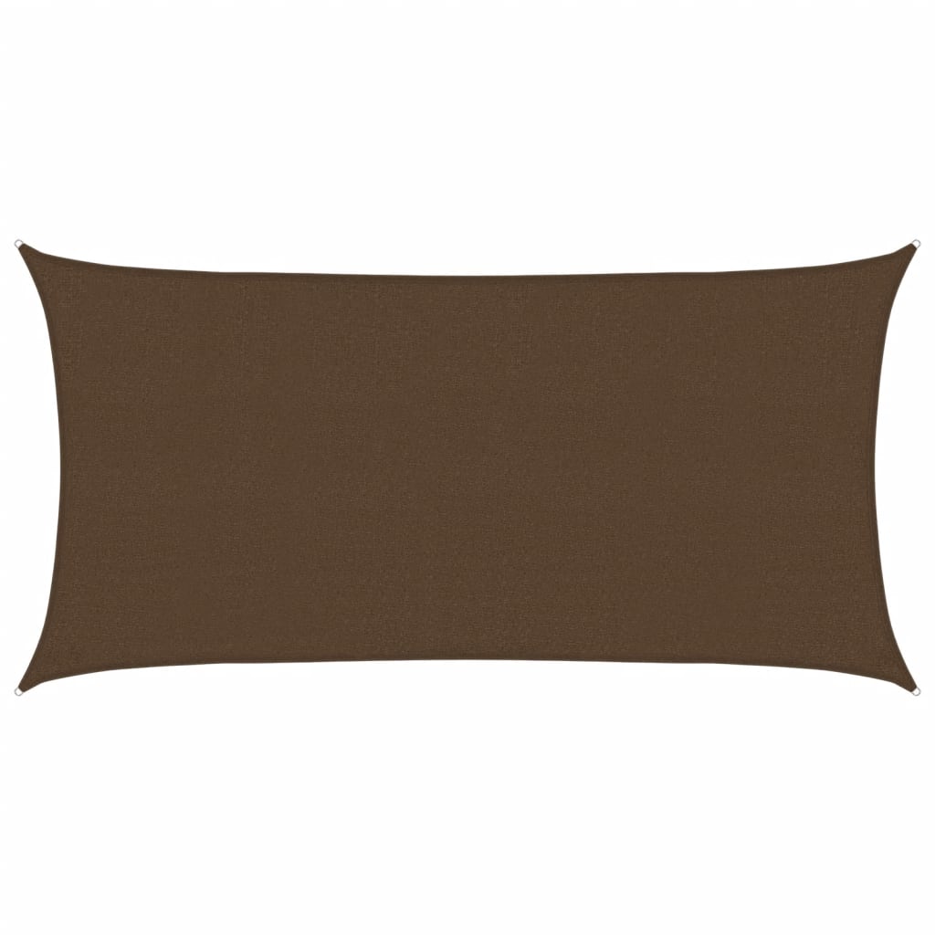 Vidaxl zonnenze 160 g m².5x5 m hdps Brown