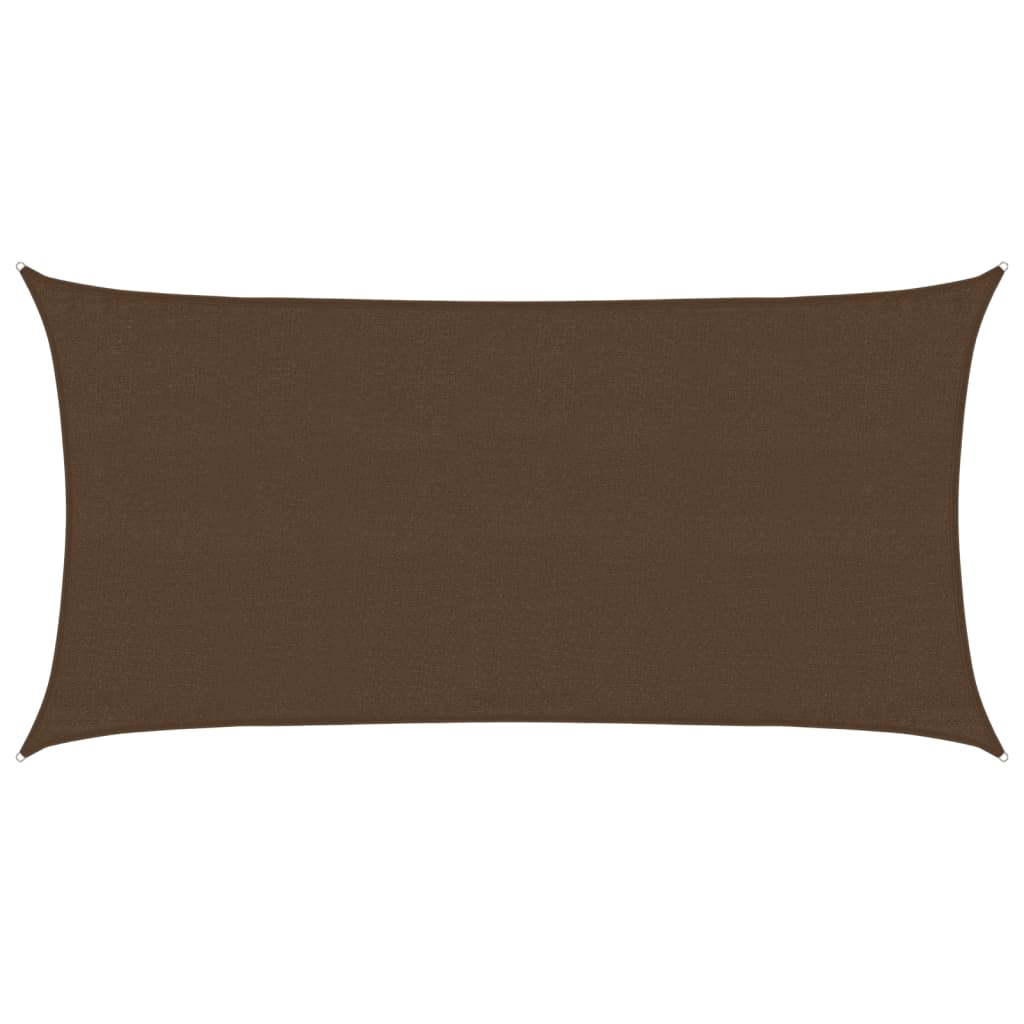 Vidaxl zonnenze 160 g m² 3x6 m hdps Brown